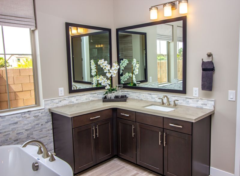 Elegant Vanity and Mirror Setup